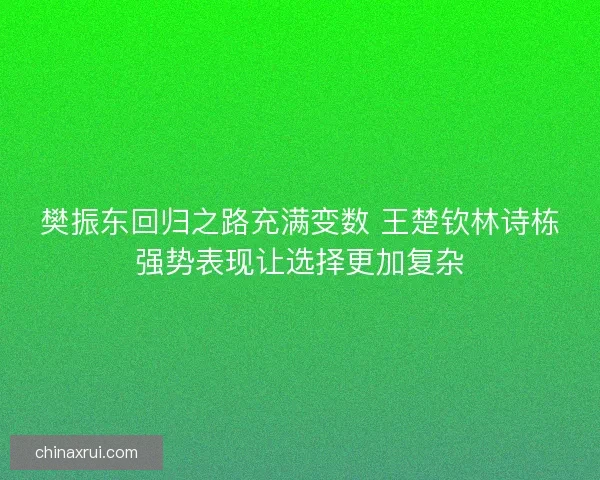 樊振东回归之路充满变数 王楚钦林诗栋强势表现让选择更加复杂 樊振东回归之路充满变数 王楚钦林诗栋强势表现让选择更加复杂